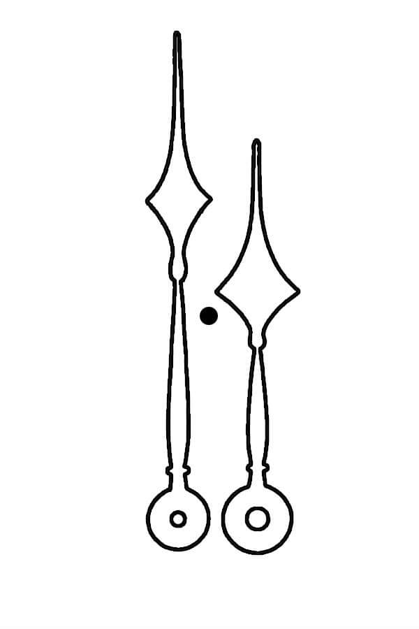 Стрелки часов картинки. Макет стрелок для часов. Стрелки для часов трафарет. Трафарет стрелок для часов. Стрелки часов печать.