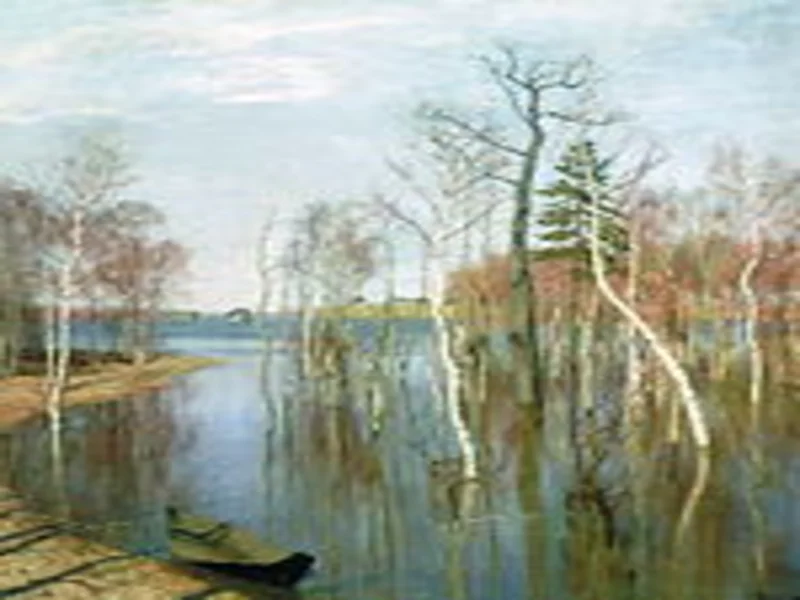 Сочинение по картине Левитана «Весна. Большая вода»