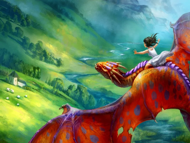 Сказка Храбрая девочка и дракон