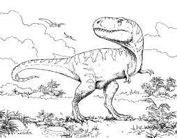 Раскраски динозавров - Тираннозавр