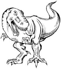 Раскраски динозавров - Тираннозавр