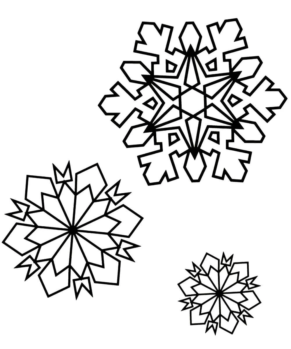 Раскраски новогодние снежинки для детей скачать и распечатать