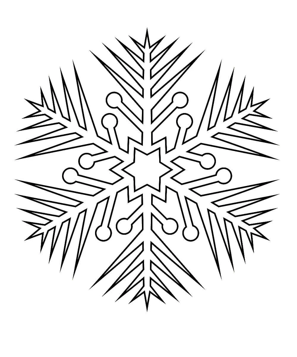 Раскраски новогодние снежинки для детей скачать и распечатать
