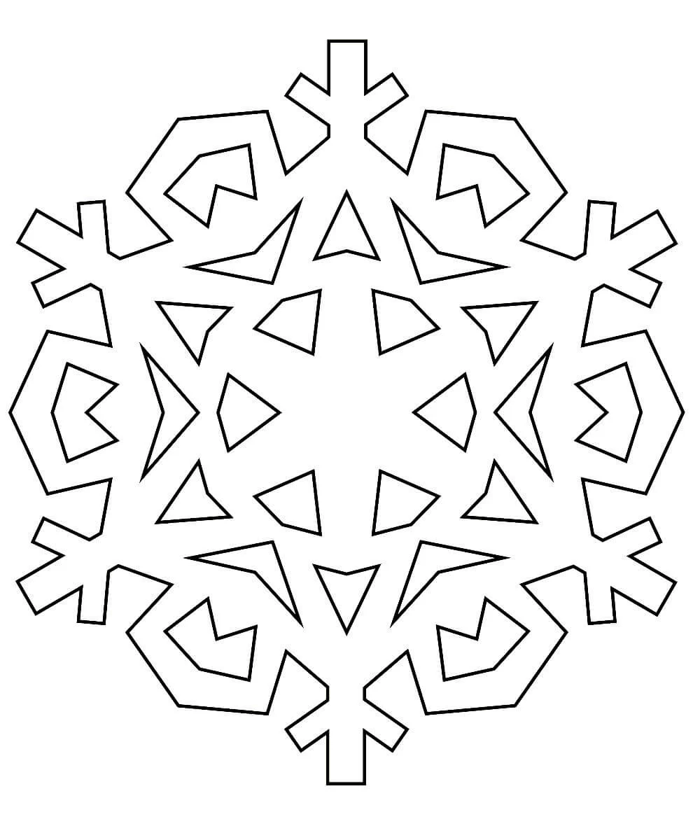 Раскраски новогодние снежинки для детей скачать и распечатать