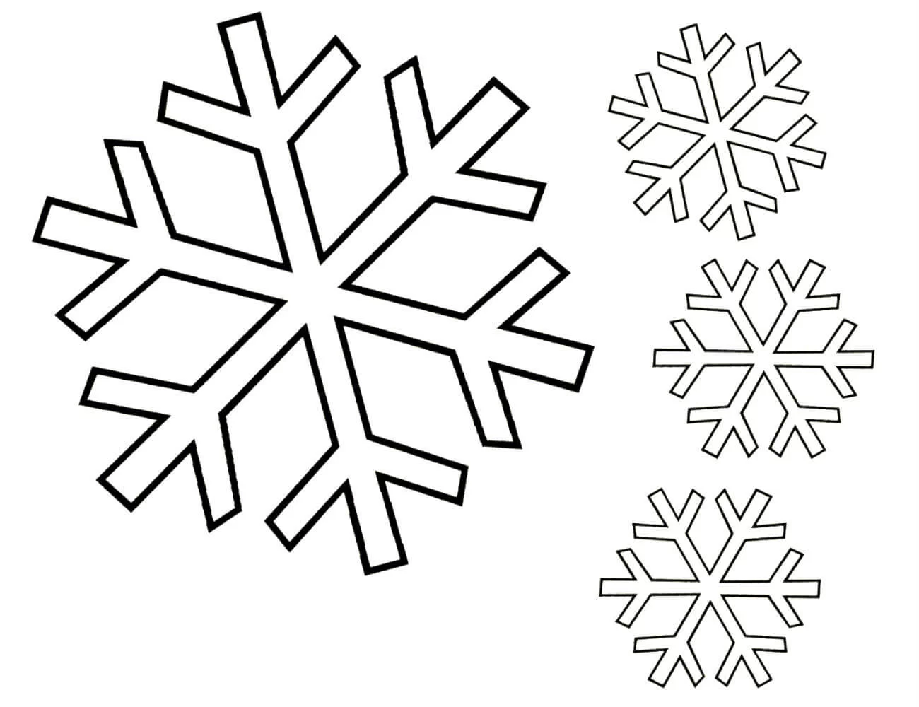 Раскраски новогодние снежинки для детей скачать и распечатать