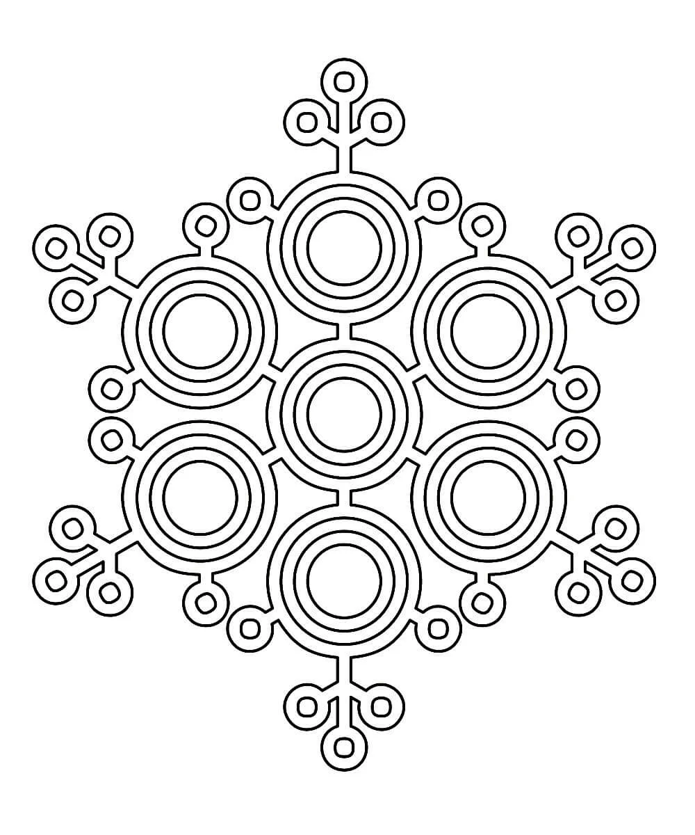 Раскраски новогодние снежинки для детей скачать и распечатать