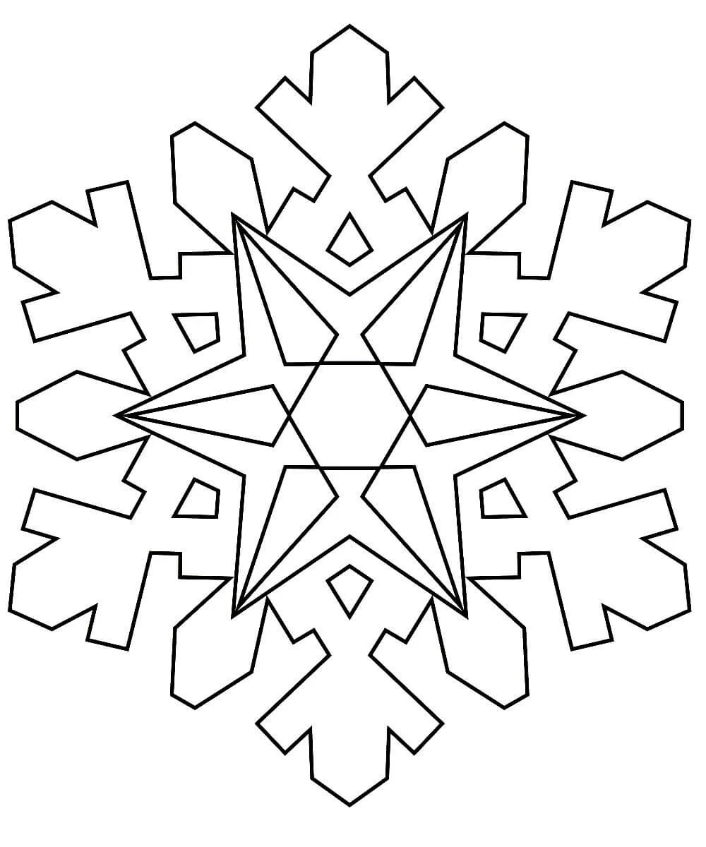 Раскраски новогодние снежинки для детей скачать и распечатать