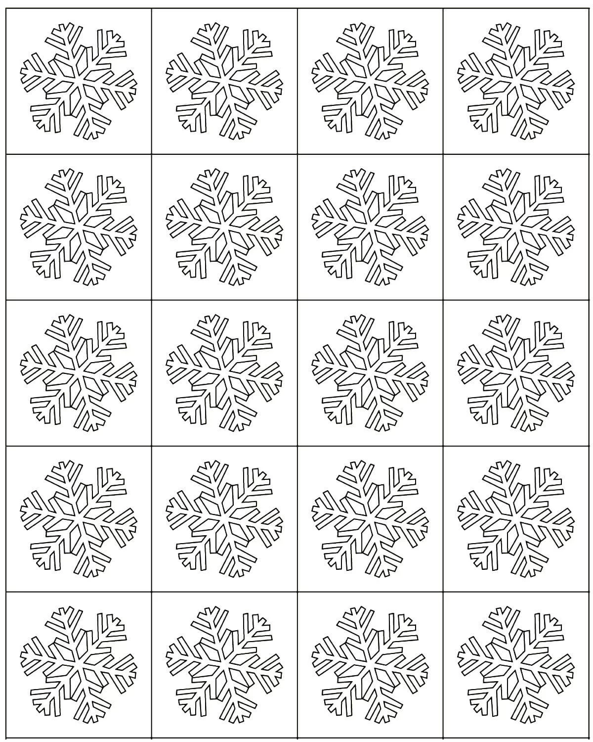 Раскраски новогодние снежинки для детей скачать и распечатать