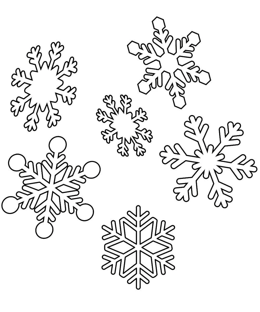 Раскраски новогодние снежинки для детей скачать и распечатать