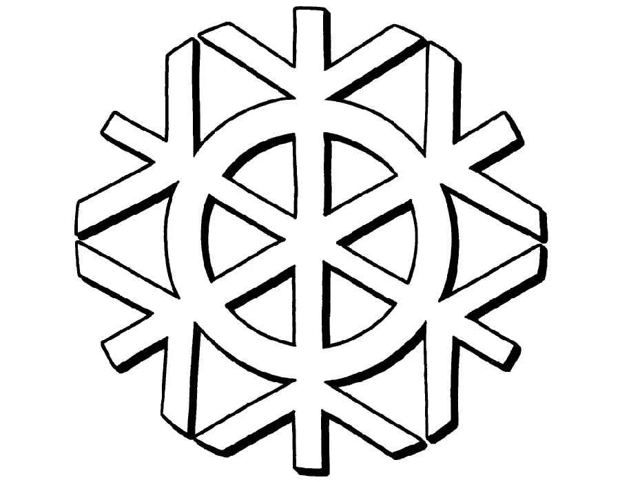 Раскраски новогодние снежинки для детей скачать и распечатать