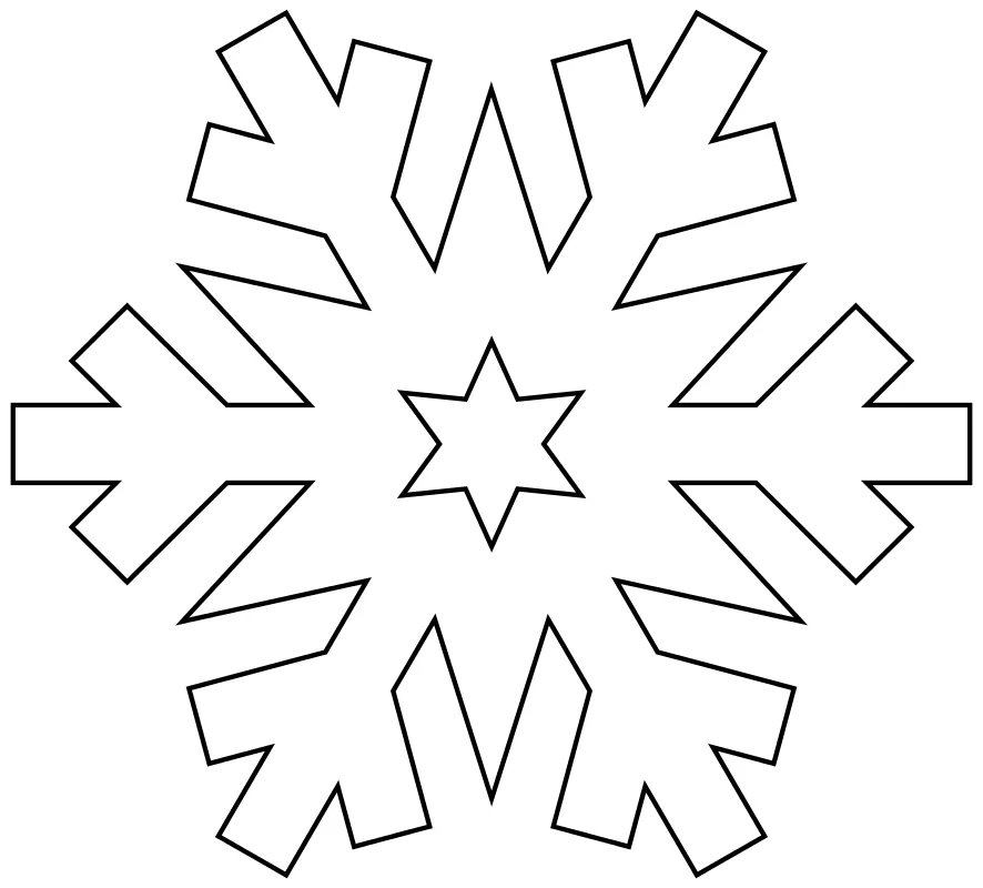 Раскраски новогодние снежинки для детей скачать и распечатать