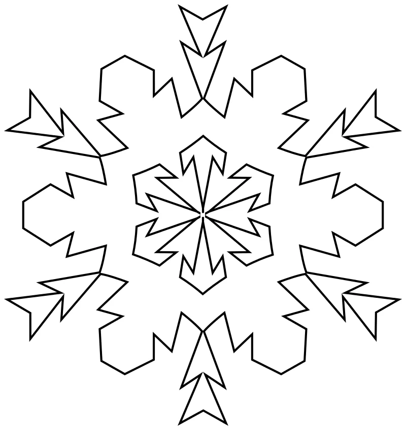 Раскраски новогодние снежинки для детей скачать и распечатать