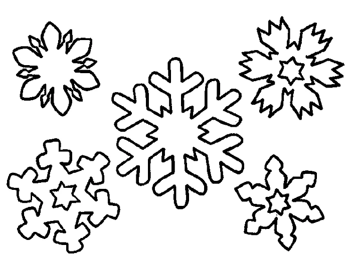 Раскраски новогодние снежинки для детей скачать и распечатать