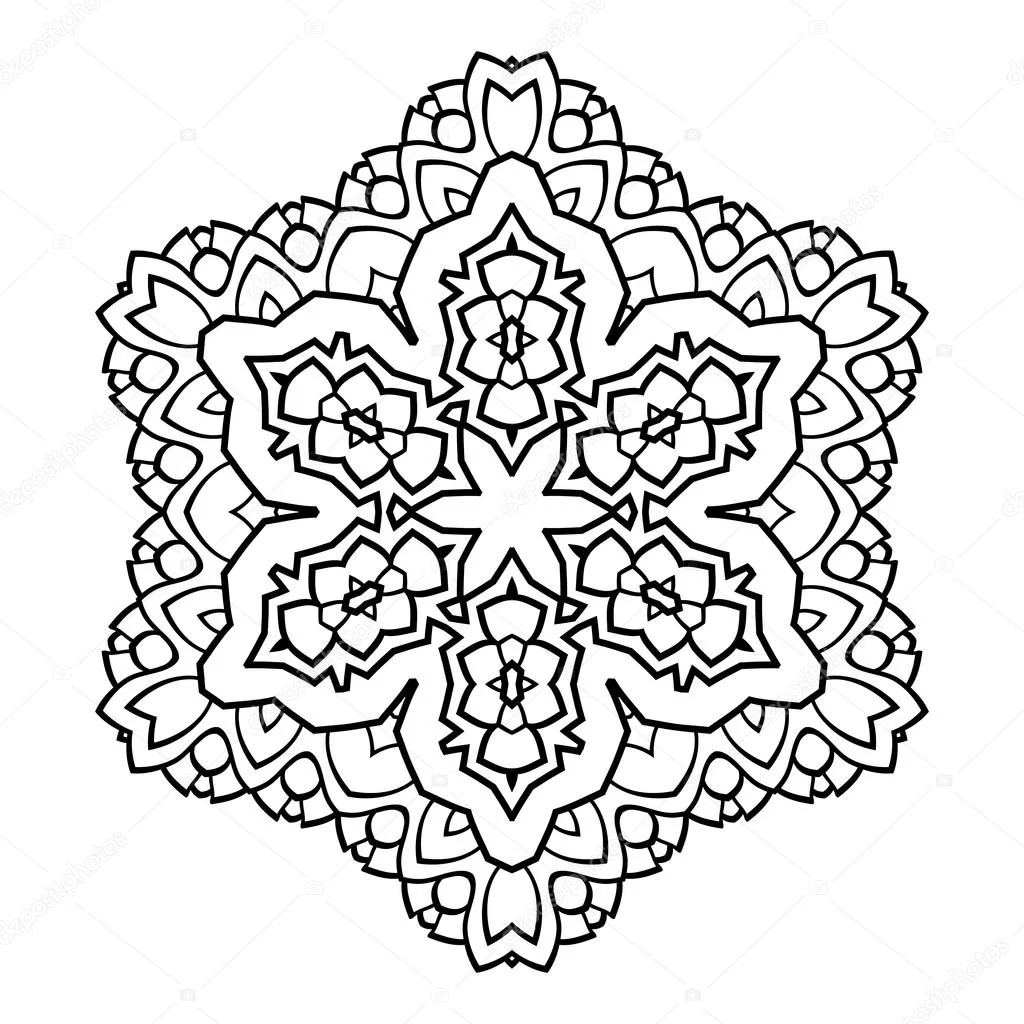 Раскраски новогодние снежинки для детей скачать и распечатать