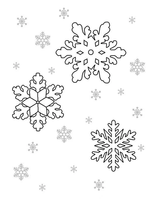 Раскраски новогодние снежинки для детей скачать и распечатать