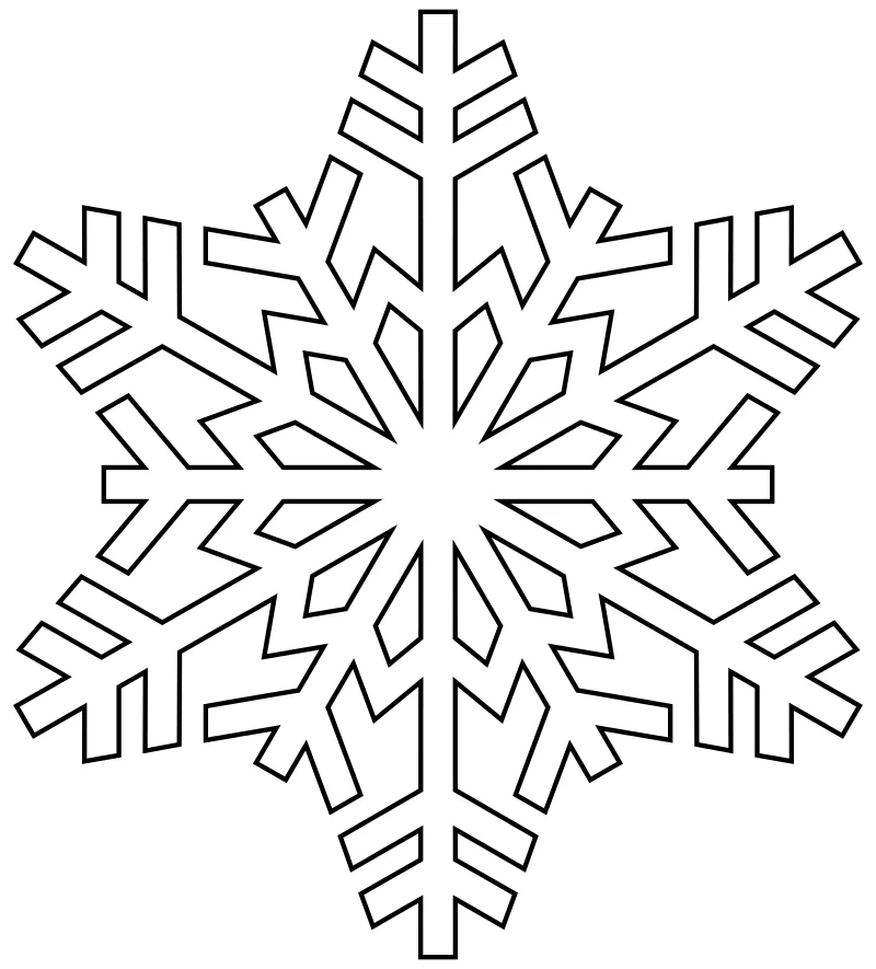 Раскраски новогодние снежинки для детей скачать и распечатать