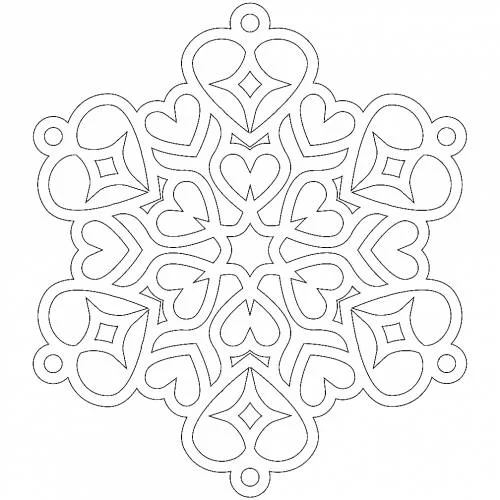 Раскраски новогодние снежинки для детей скачать и распечатать