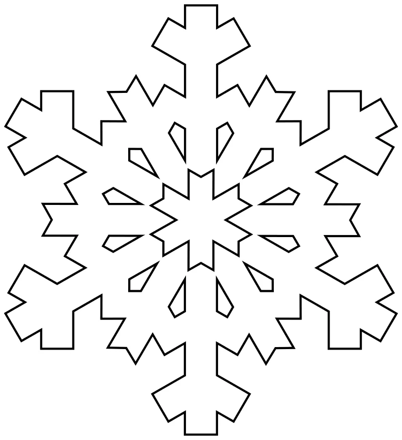 Раскраски новогодние снежинки для детей скачать и распечатать