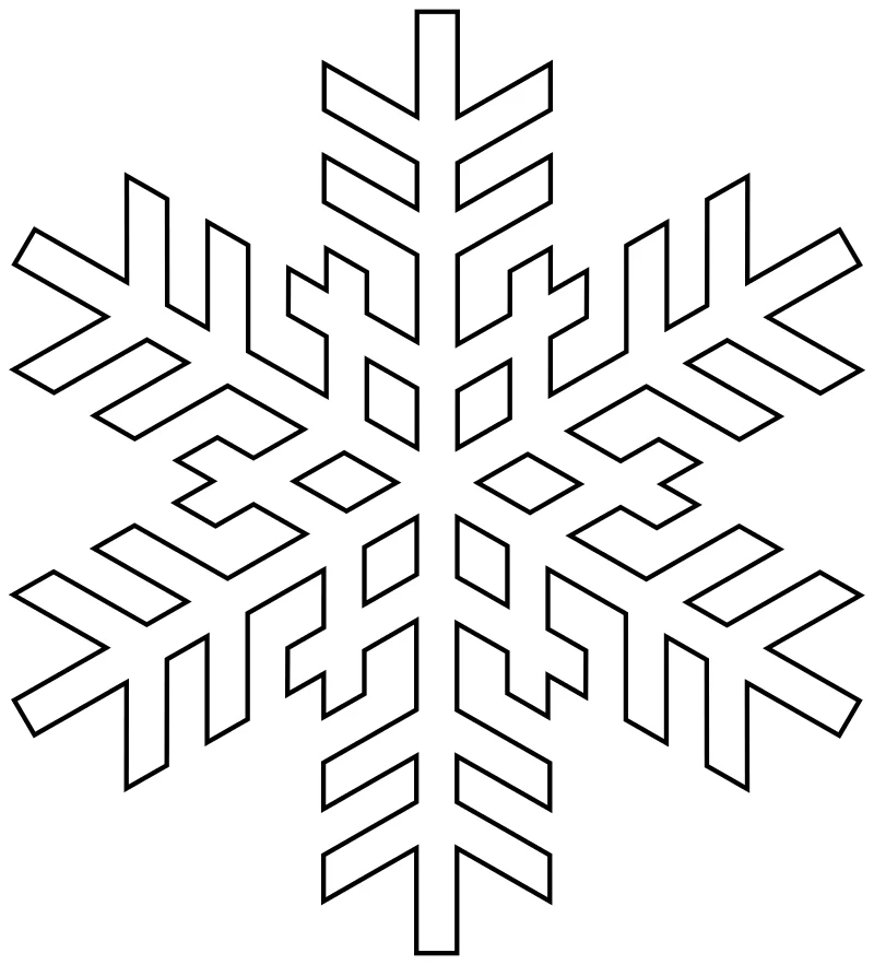Раскраски новогодние снежинки для детей скачать и распечатать