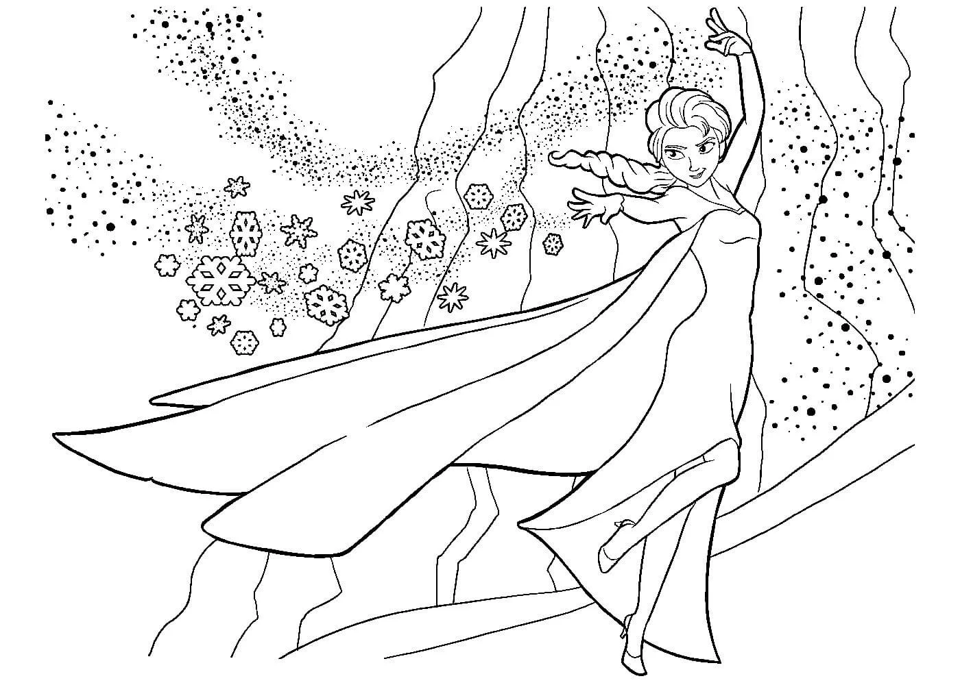 Раскраски Эльза Холодное сердце