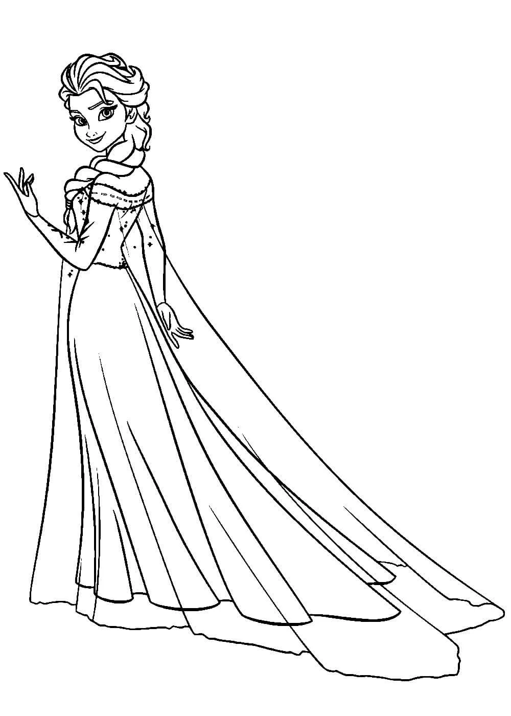 Раскраски Эльза Холодное сердце