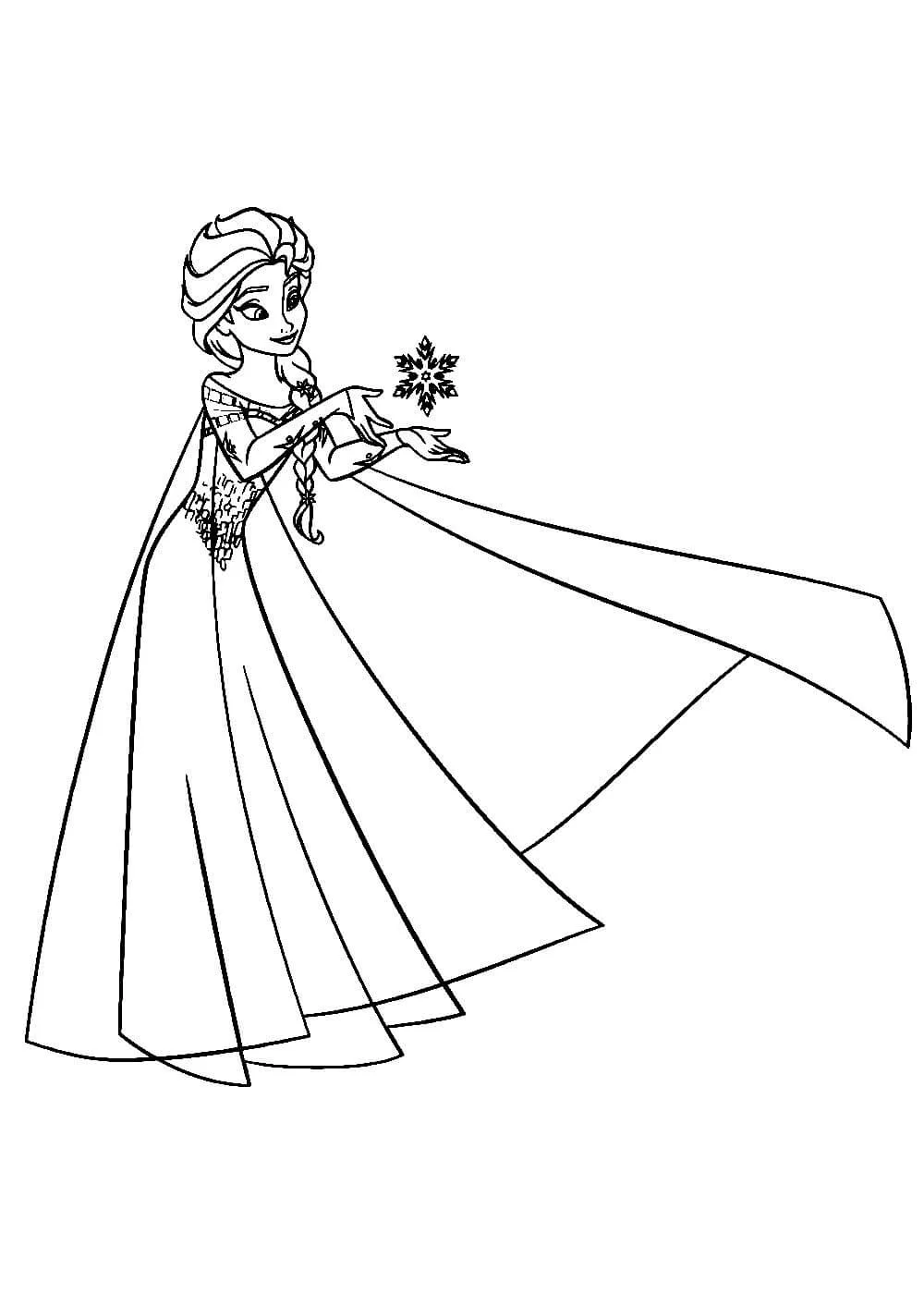 Раскраски Эльза Холодное сердце
